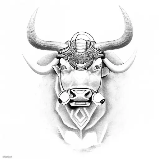 Taurus bull  tattoo design idea