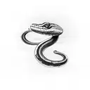 snake wrapping around a dagger tattoo design idea