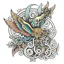 2004 R tattoo design idea