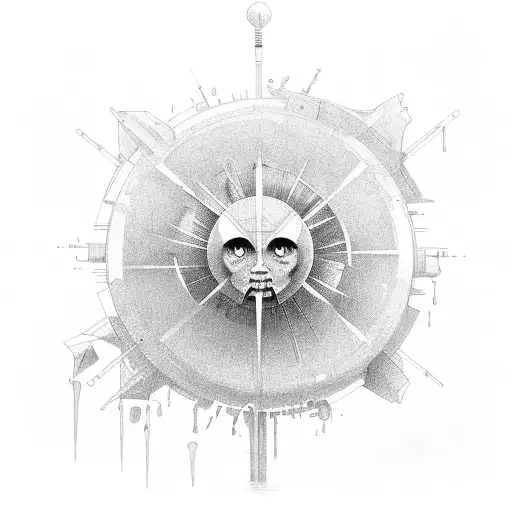 There is no sun without rain no joy without pain tattoo design idea