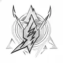 Lightning Bolt tattoo design idea
