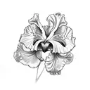 iris tattoo design idea