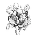 iris tattoo design idea