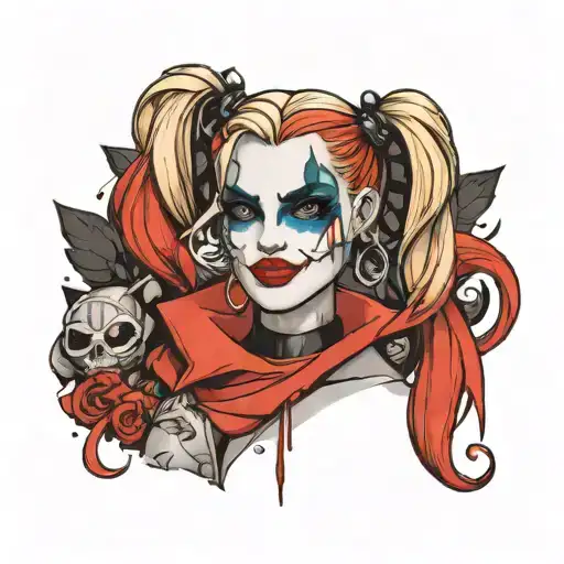 Harley Quinn  tattoo design idea