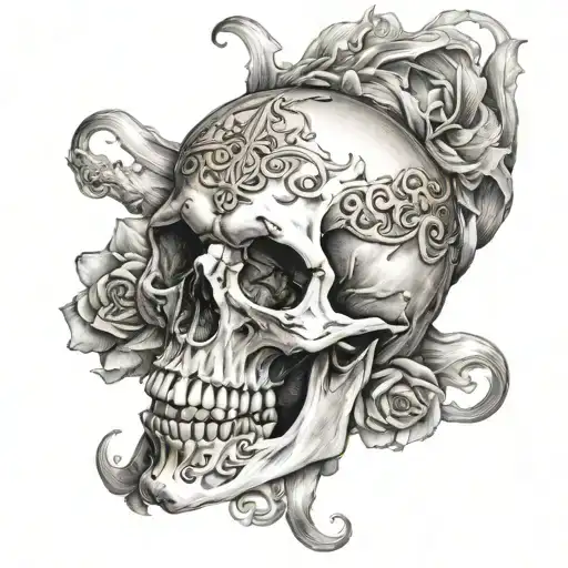 death tattoo design idea