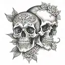 death tattoo design idea