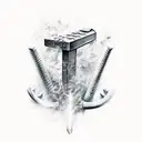 Combine Mjolnir and Thor tattoo design idea