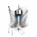 Combine Mjolnir and Thor tattoo design idea