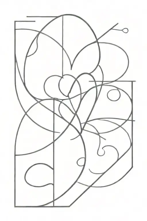 Abstract love and pain eternally poetic tattoo design idea