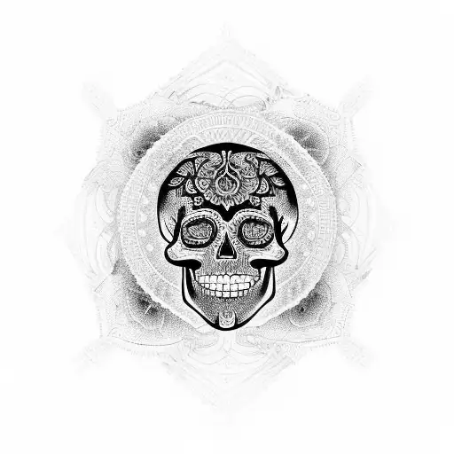 mandala skull for men shin tattoo tattoo design idea