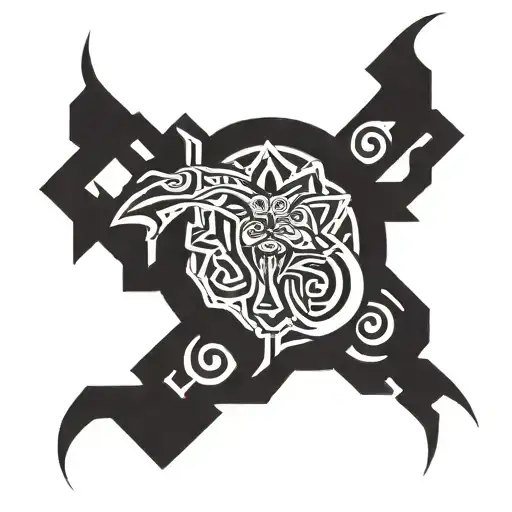 drugs prison and crime tattoo design idea