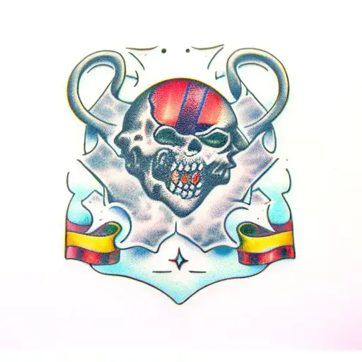 bite mark infected with love  tattoo design idea
