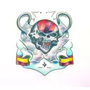 bite mark infected with love  tattoo design idea