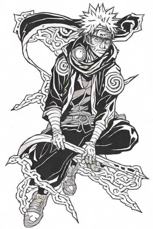 obito kills rin tattoo design idea