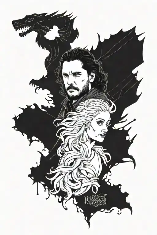Jon Snow kills the Khaleesi tattoo design idea