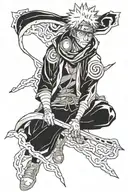 obito kills rin tattoo design idea