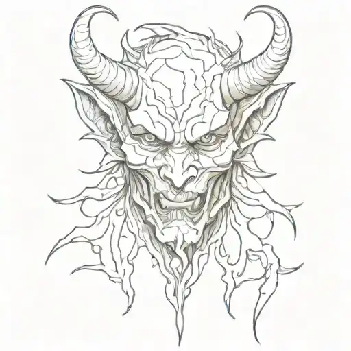 devil tattoo design idea
