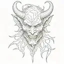 devil tattoo design idea