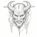 devil tattoo design idea