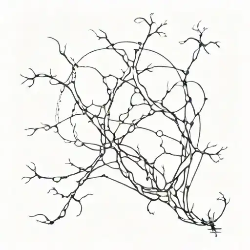 scubadiving and a neuron action potential tattoo design idea