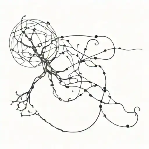 scubadiving and a neuron tattoo design idea