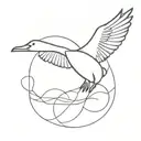 Goose tattoo design idea