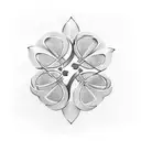 five leaf clover tattoo design idea