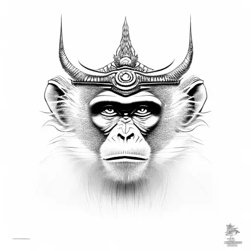 Monkey King tattoo design idea