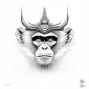 Monkey King tattoo design idea