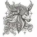 Nordic mythology tattoo design idea