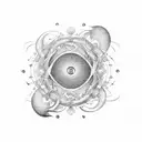 two question marks intercepted with each other to create an infinity symbol tattoo design idea