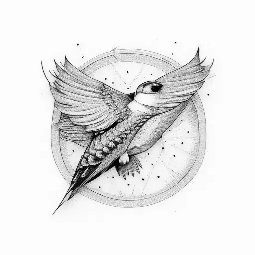 swallow  tattoo design idea