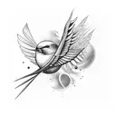 swallow  tattoo design idea
