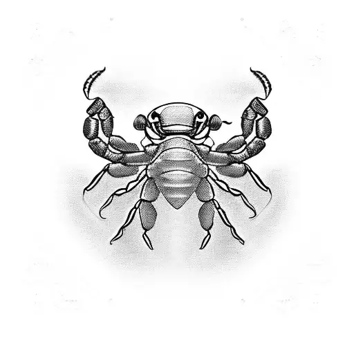 scorpion collar bones tattoo design idea