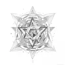 pentagram tattoo design idea