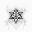 pentagram tattoo design idea