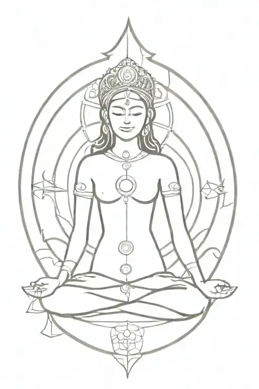Chakra Hindu Mythology tattoo design idea