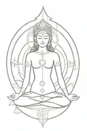 Chakra Hindu Mythology tattoo design idea