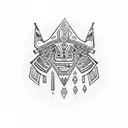 aztec collar  tattoo design idea