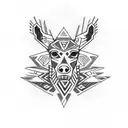 aztec collar  tattoo design idea