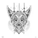 aztec collar  tattoo design idea