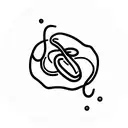 circle rope with square knot and fishing hook tattoo design idea