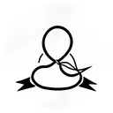 circle rope with square knot and fishing hook tattoo design idea