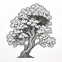 tree with Alyssa Angie Anthony Arianna   tattoo design idea