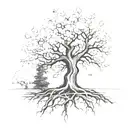 tree with Alyssa Angie Anthony Arianna   tattoo design idea