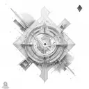 Break paradigm, celebrating atheism  tattoo design idea