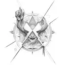 Break paradigm, celebrating atheism  tattoo design idea