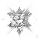 Break paradigm, celebrating atheism  tattoo design idea