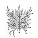 fall theme, fall leaves, acorns, pumpkins, ghosts, candy corn,  tattoo design idea