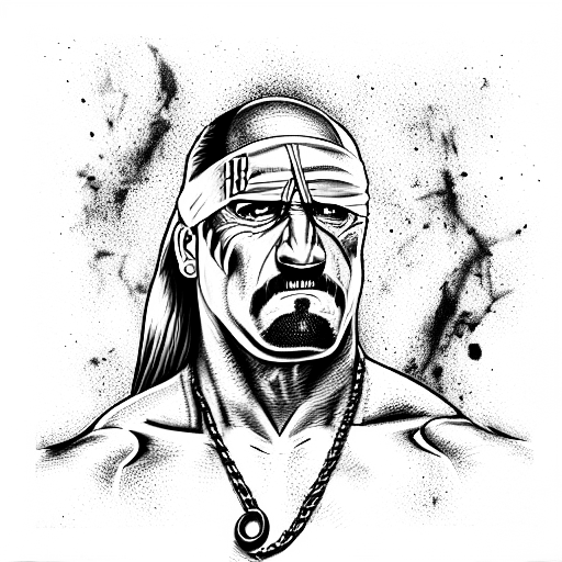Hulk Hogan Beating women tattoo design idea